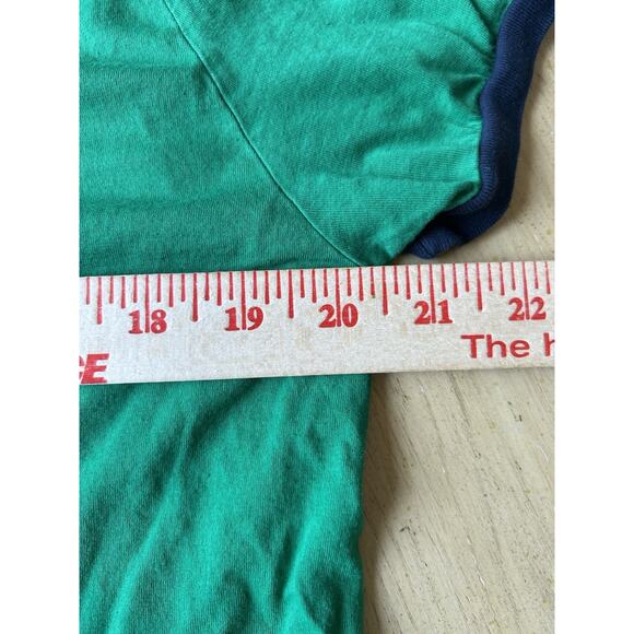 VTG Polo Ralph Lauren Ringer Crest Logo T-Shirt M Flag Logo Nautical 80s 90s - Picture 5 of 8